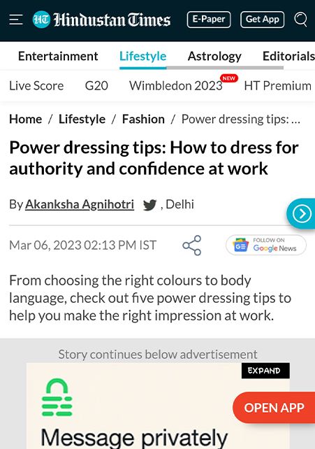 Power dressing tips: How to dress for authority and confidence at work