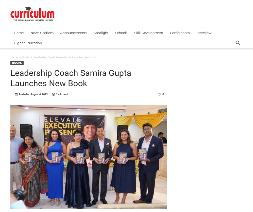 Leadership Coach Samira Gupta Launches New Book