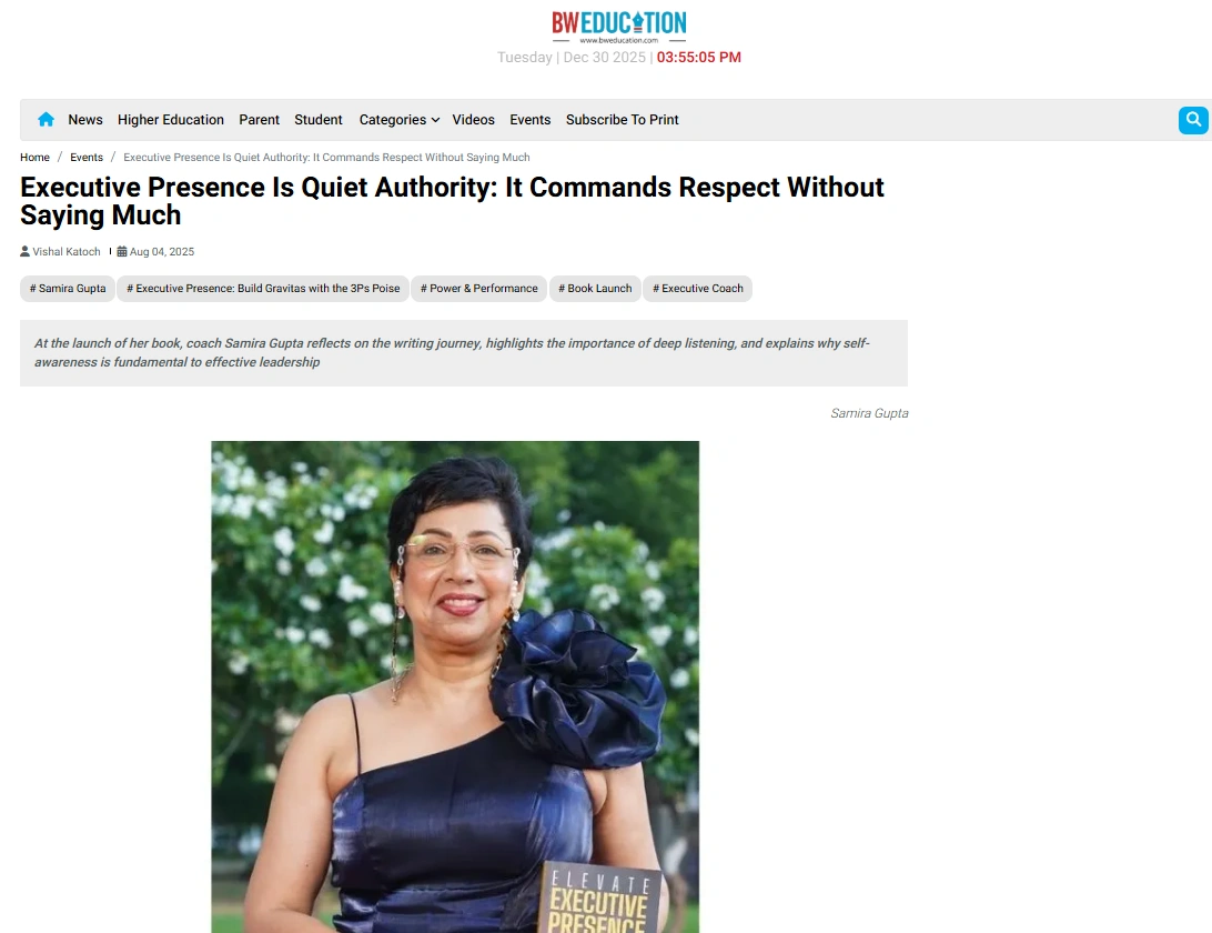 Executive Presence Is Quiet Authority: It Commands Respect Without Saying Much